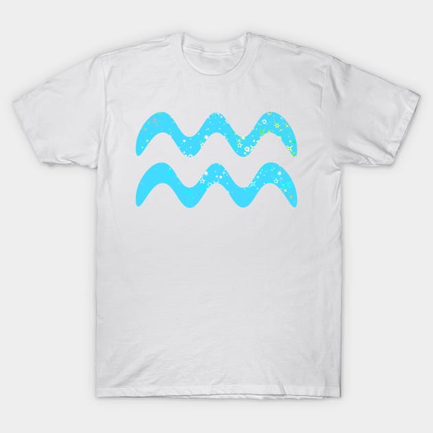 Aqua Symbol T-Shirt by lolosenese